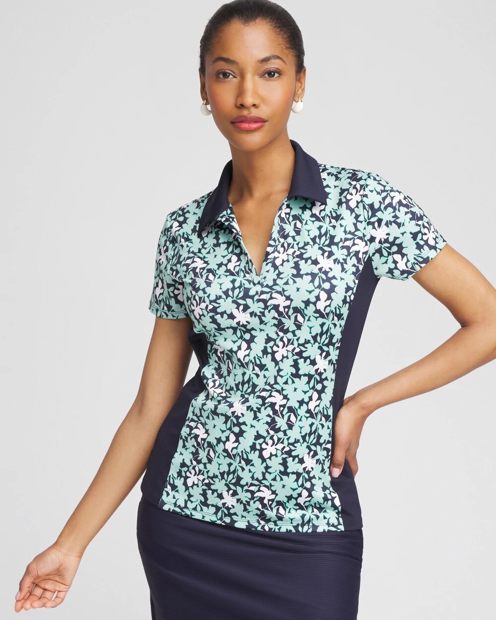 Zenergy® UPF Foliage Golf Top | Chico's